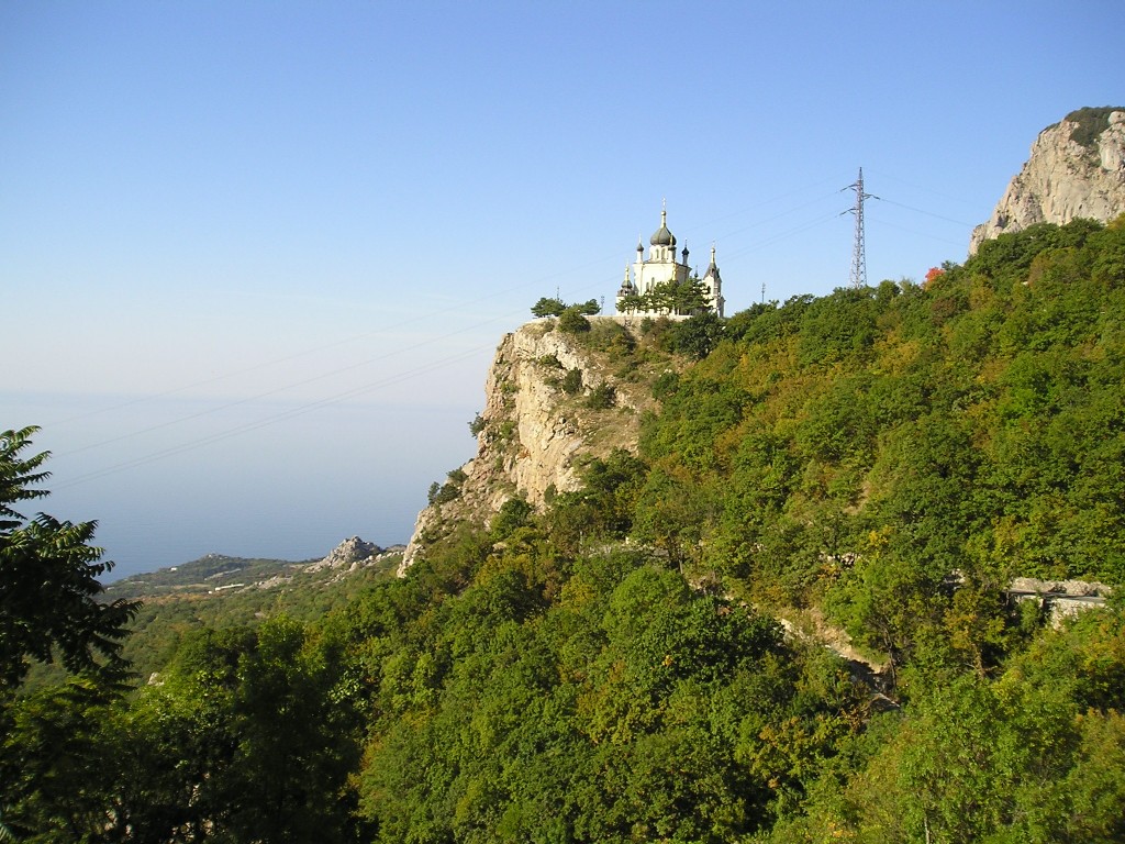 Крым, Форос, дорога к Храму Воскресения Христова