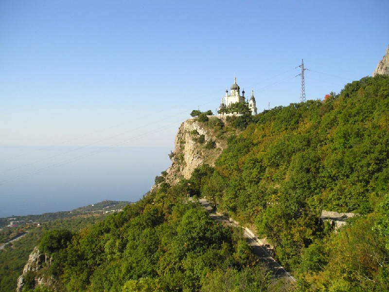 Крым, Форос, дорога к Храму Воскресения Христова