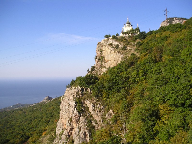 Крым, Форос, дорога к Храму Воскресения Христова