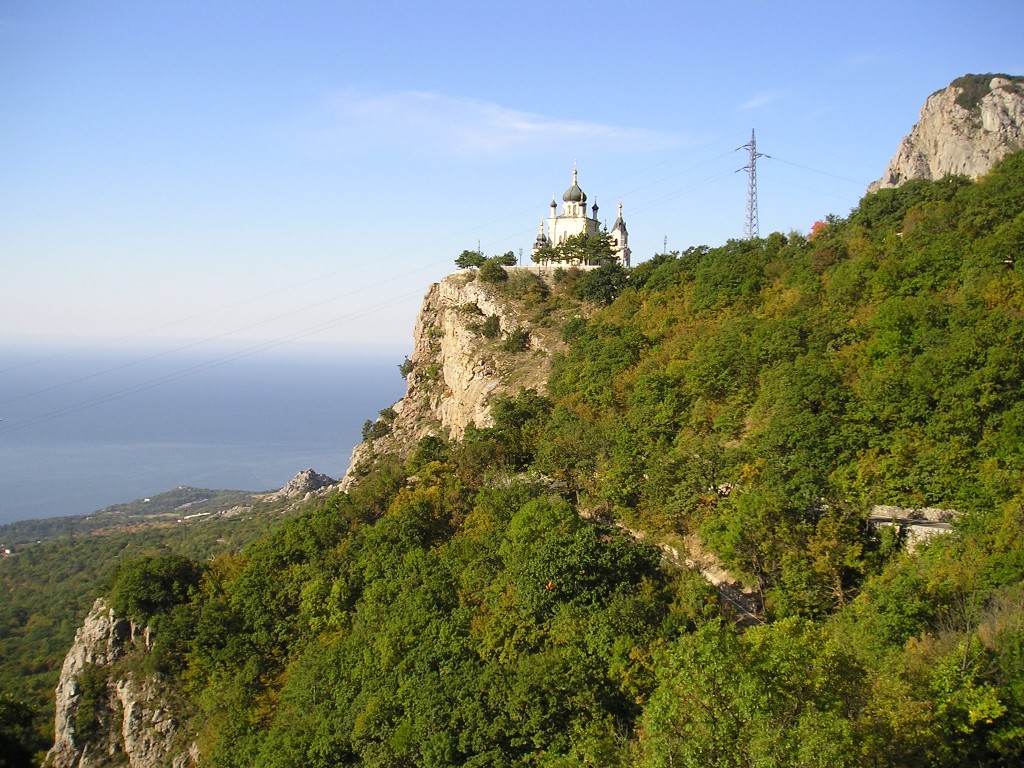 Крым, Форос, дорога к Храму Воскресения Христова