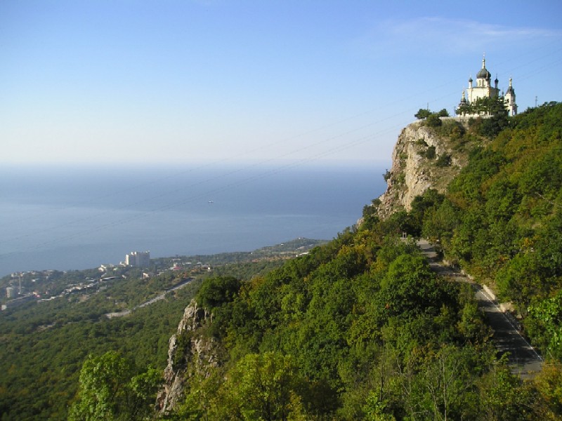 Крым, Форос, дорога к Храму Воскресения Христова